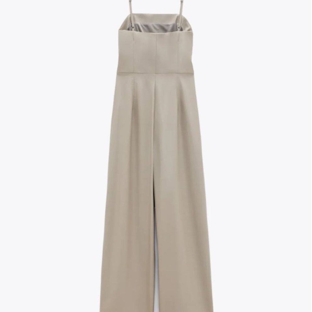 Zara Vegan Leather Long Jumpsuit - Picture 4 of 5